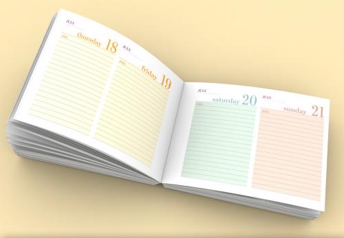 Horizontal 2019 Notebook and Planner Layout - 237782181