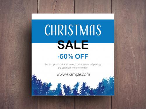 Christmas Sale Card Layout - 237789884