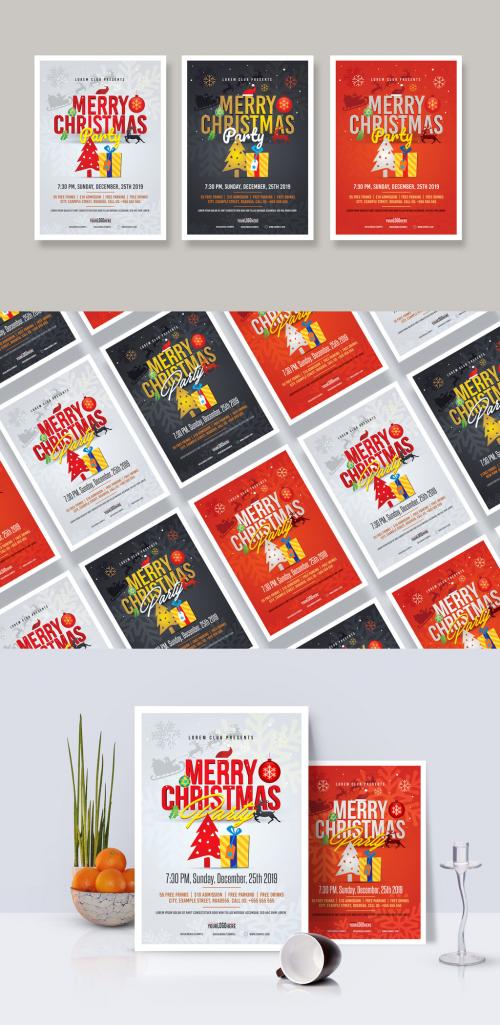 Christmas Party Flyer Layout - 237800929