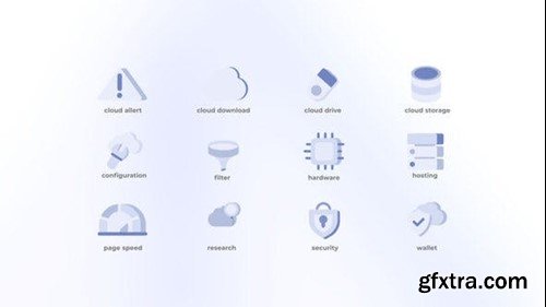 Videohive Cloud Computing - Flat Icons 49187261