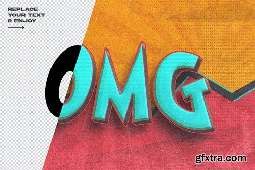 OMG Comic Blast Text Effect Layer Style 8EZS7VS