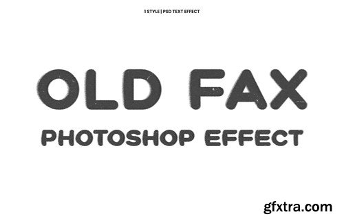 Old Fax Photoshop Text Effect WE4KJJC