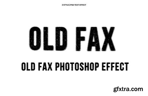 Old Fax Photoshop Text Effect WE4KJJC