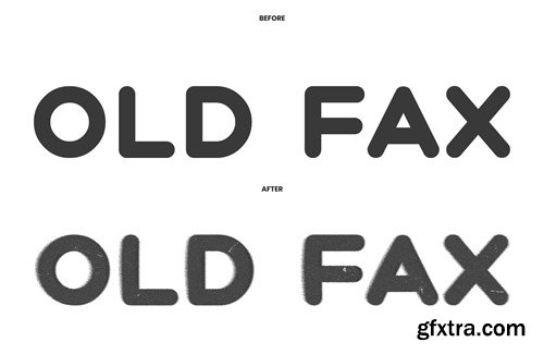 Old Fax Photoshop Text Effect WE4KJJC