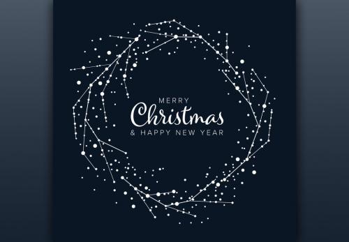 Minimalist Christmas Card Layout - 238273354