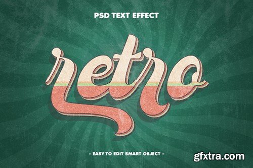 Retro Layer Style PSD Text Effect M2ULMPJ