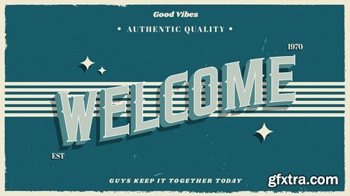 5 Vintage Retro Text Effects NY7AKMR