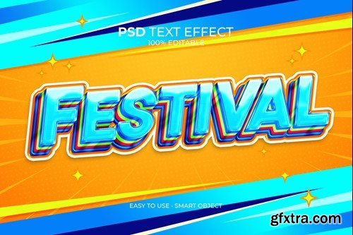 Futuristic Festival Text Effect WJAJNSE