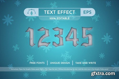 New Year - Editable Text Effect, Font Style PR7KZH6