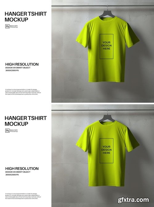 Hanger Tshirt Mockup LWA2HCL