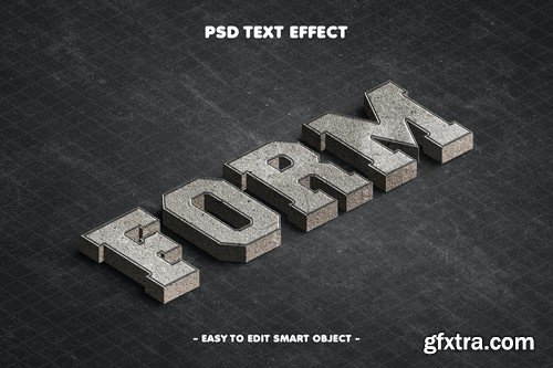 Perspective Concrete Texture Form Text Effect YZQV3AZ