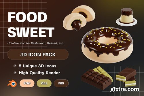 Food Sweet 3D Illustration ZZE5SC4