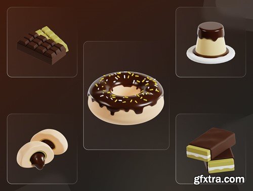 Food Sweet 3D Illustration ZZE5SC4