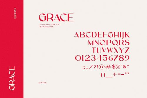 Grace Elegant Sans Modern Serif Font Typeface