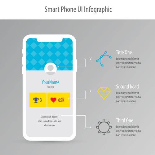 Mobile Phone UI Infographic Layout - 238960560