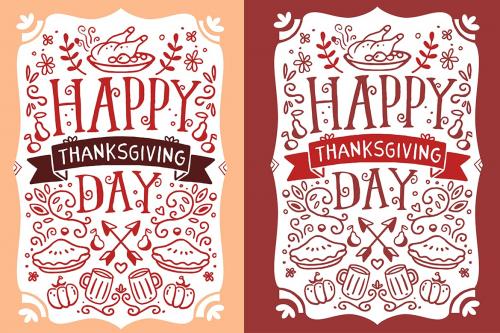 Thanksgiving Day illustrations