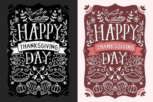 Thanksgiving Day illustrations