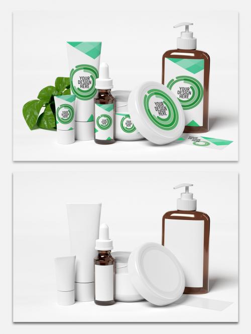 Cosmetic Containers Mockup - 238962215