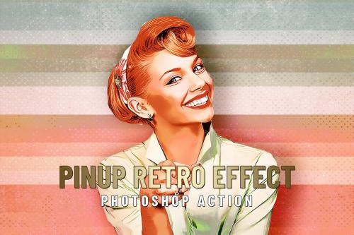 PinUp Retro Effect - Photoshop Action