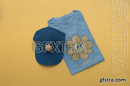 Folded T-Shirt Mockup AKG8YHW