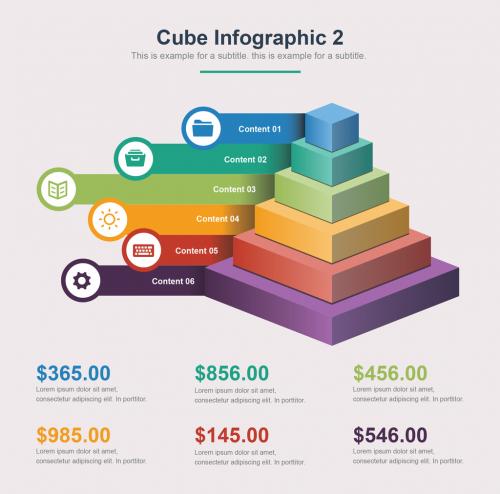 Square Pyramid Infographic Layout - 239587074