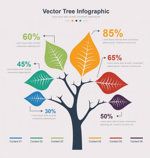 Tree Leaves Infographic Layout - 239891803