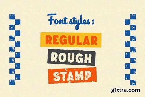 Vilanders - Vintage Stamp Font 7TLCPT3