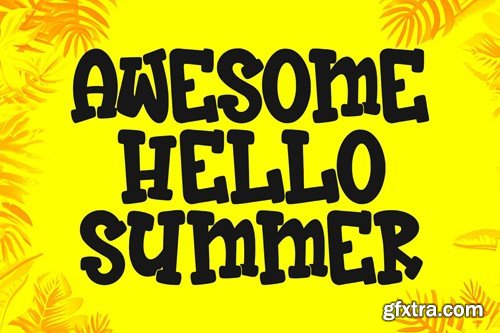 Benji Holidas Summer Display Font XFVVHCR