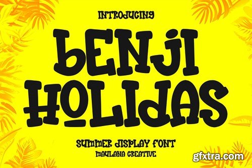 Benji Holidas Summer Display Font XFVVHCR