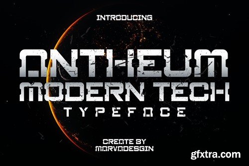 Antheum - A Modern Techno Font XCQ7Z6V