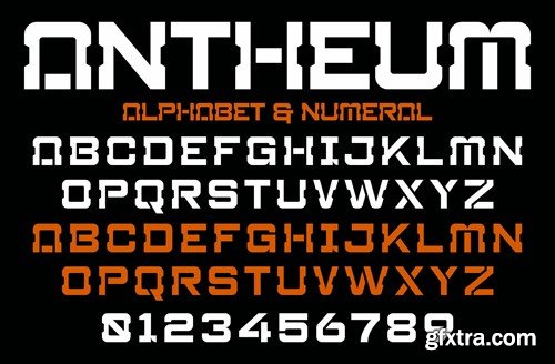 Antheum - A Modern Techno Font XCQ7Z6V