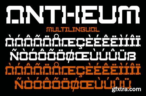 Antheum - A Modern Techno Font XCQ7Z6V