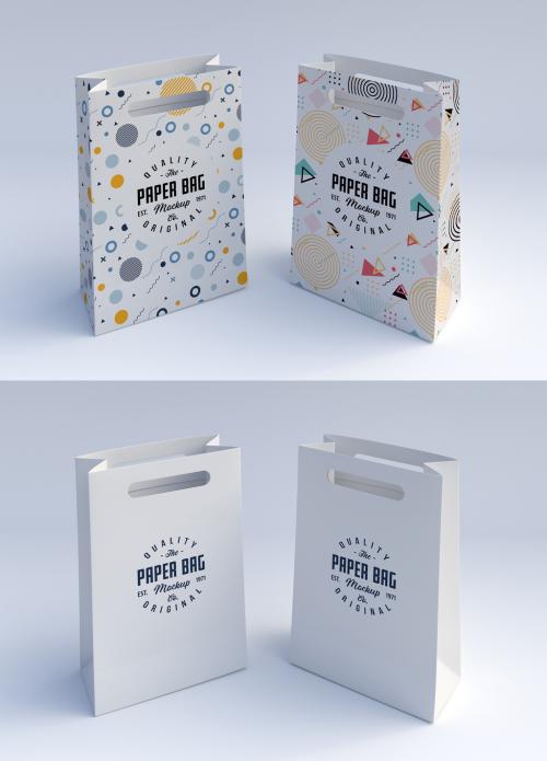 Two Paper Bags Mockup - 241463497