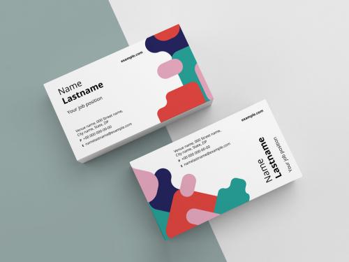 Abstract Business Card Layout - 241622643