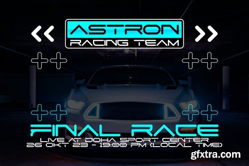 Astron Valley - Futuristic Display Font TFQDSFZ