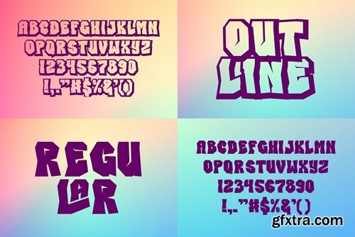 Blackhoop - Layered Display Font NKTR4HE