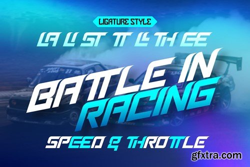 Aerial Faster - Racing Display Font BXVGWM4