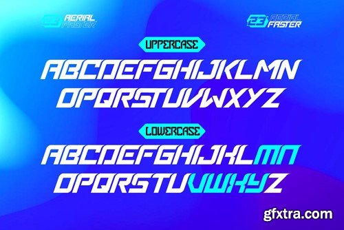 Aerial Faster - Racing Display Font BXVGWM4