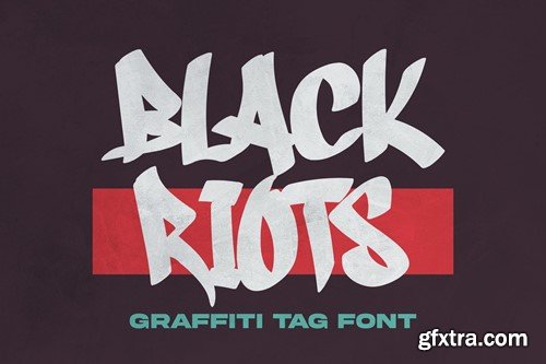 Black Riots - Graffiti Tag Font 782BJTK