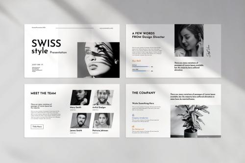 Swiss Style PowerPoint Keynote Template