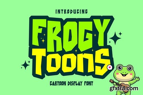 Frogy Toons - Cartoon Display font F23LNXN