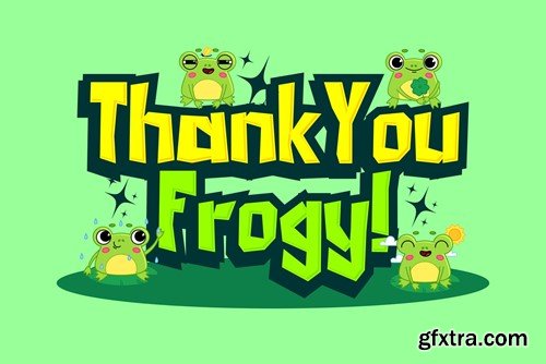 Frogy Toons - Cartoon Display font F23LNXN