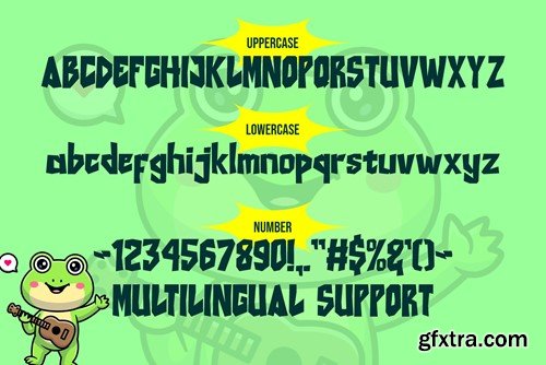 Frogy Toons - Cartoon Display font F23LNXN