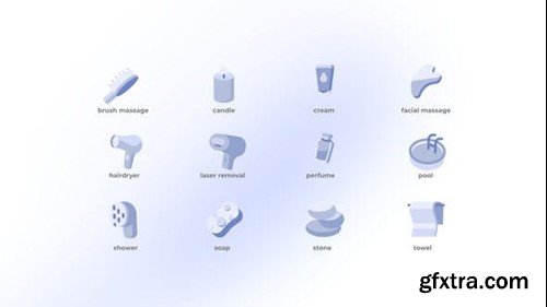 Videohive Spa - Flat Icons 49204252