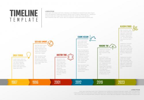 Colorful Timeline Infographic Layout - 242722634