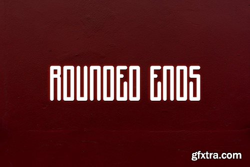 Rounded Ends Font 734WFCK