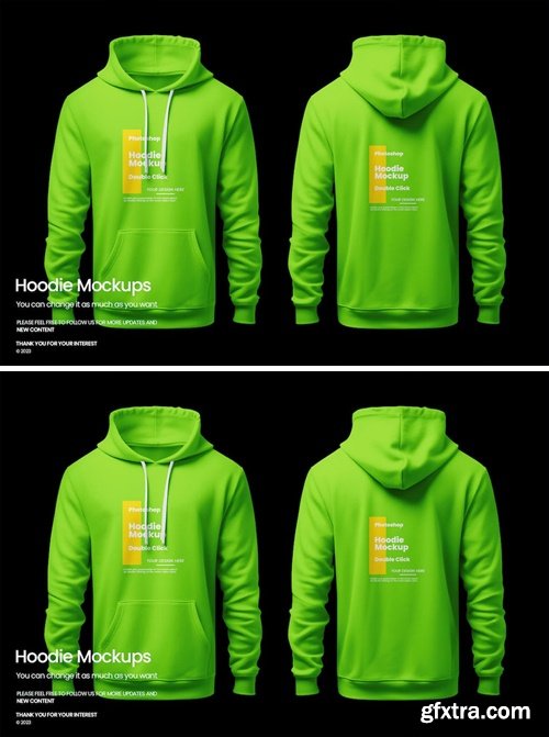 Pullover Hoodie Sweatshirt Mockup LM6GCTN