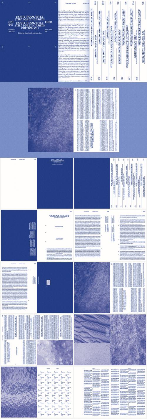 Book Layout with Blue Accents - 243333355