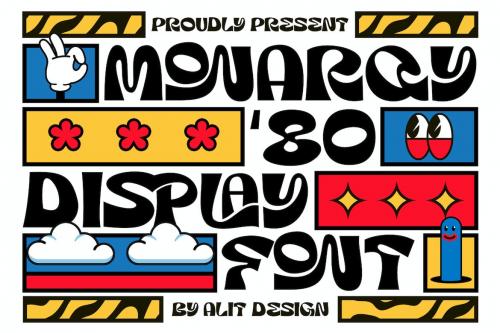 Monarqy Funky Retro Typeface