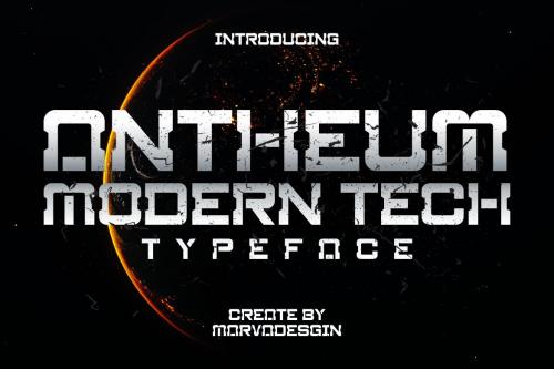 Antheum - A Modern Techno Font
